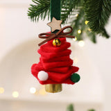 Mini Felt Christmas Tree Bell Hanging Christmas Decorations