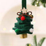 Mini Felt Christmas Tree Bell Hanging Christmas Decorations