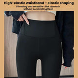 Flared Shark Pants High-waisted Athletic Tight-fitting Hip-lifting Yoga Pants, Fleece-lined Black Regular, Fleece-lined Gray Regular