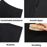 Casual High-Waisted Fitted Suit Shorts Leggings Hot Pants, Black, Fleece-lined Black