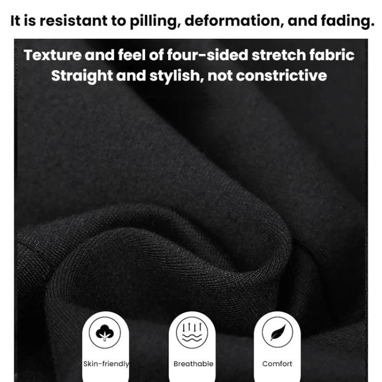 Casual High-Waisted Fitted Suit Shorts Leggings Hot Pants, Black, Fleece-lined Black