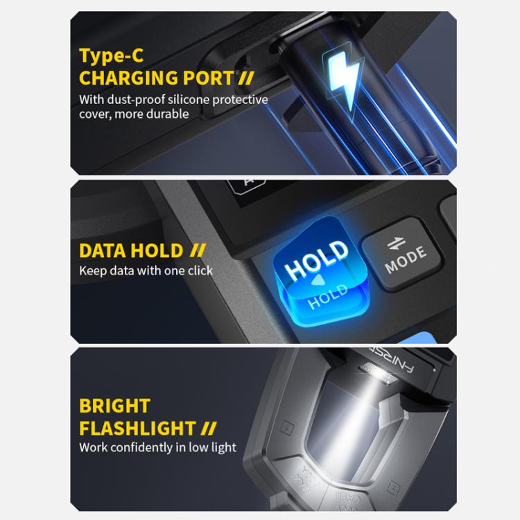 FNIRSI Fully Automatic Intelligent Current Clamp Multimeter, DMC-100