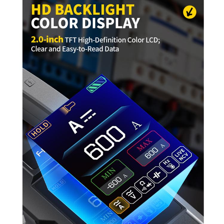 FNIRSI Fully Automatic Intelligent Current Clamp Multimeter, DMC-100