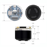WAVESHARE ESP32-S3 AI Smart Speaker Development Board Dual-Mic Noise Reduction Echo Cancellation Surround RGB Light Effect, No Battery, With Battery