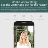 Smart Night Vision WiFi Wireless Voice Intercom Monitoring Video Doorbell