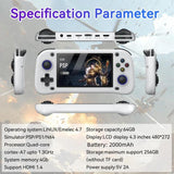 G28 Portable Handheld Open-Source Game Console 4.3 Inch HD IPS Screen, ARM Quad-Core Cortex-A7 1.3GHz, 64GB