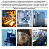 Dual-channel Temperature Clamp Contact Industrial Thermometer