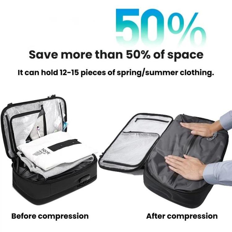 BANGE 7875-1 Vacuum Compression Backpack Unisex Large-Capacity Travel Backpack