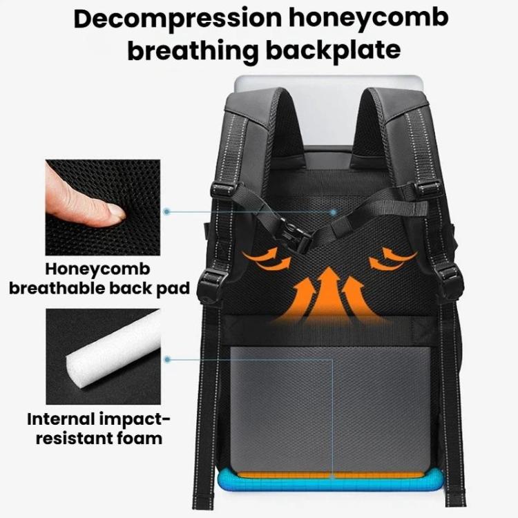 BANGE 7875-1 Vacuum Compression Backpack Unisex Large-Capacity Travel Backpack