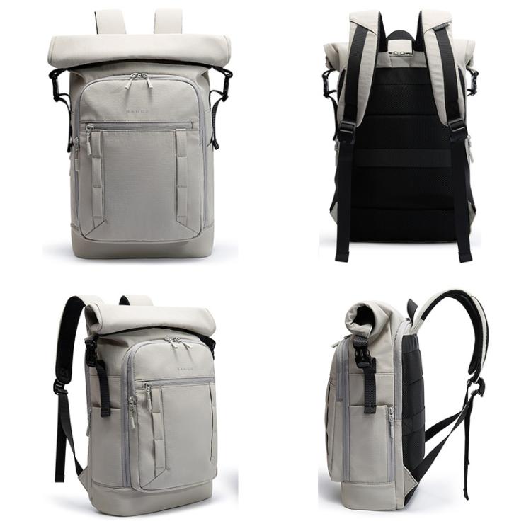BANGE BG-8109 Casual Student Backpack Large-Capacity Lightweight Rolltop Backpack