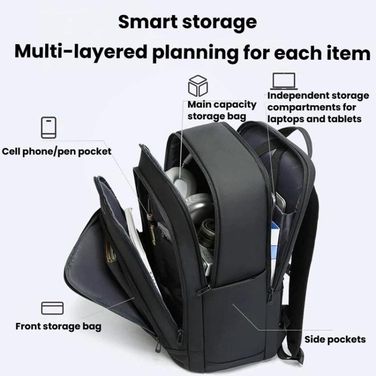 BANGE BG-3076 Men Large-Capacity Travel Backpack Multi-Compartment Laptop Backpack