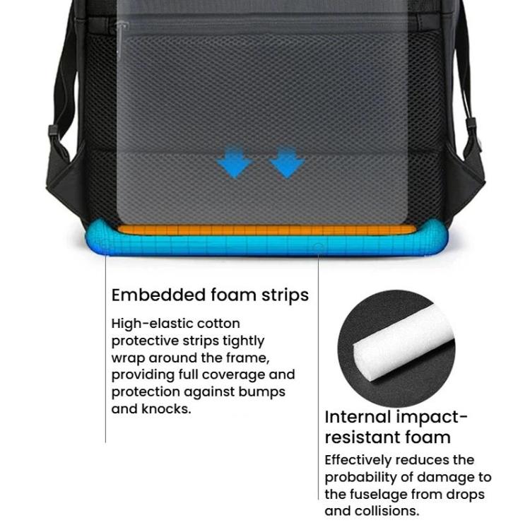 BANGE BG-3076 Men Large-Capacity Travel Backpack Multi-Compartment Laptop Backpack