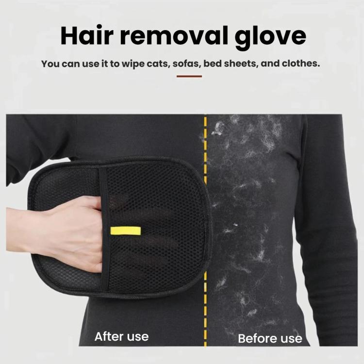 Static Electricity Pet Hair Remover Gloves Two-Way Grooming & Deshedding Gloves for Cats/Dogs