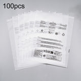 100pcs Warning Label Zipper Bag Clothing Sock Packaging Bag, Sandblasted 15 x 20cm, Sandblasted 17 x 25cm, Sandblasted 20 x 25cm, Sandblasted 20 x 30cm, Sandblasted 25 x 25cm, Sandblasted 25 x 30cm, Sandblasted 25 x 35cm, Sandblasted 27 x 35cm         ...