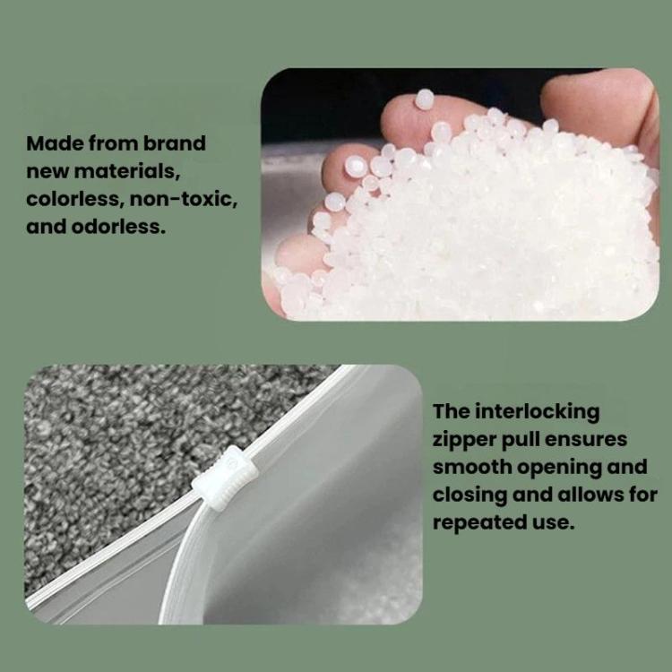 100pcs Warning Label Zipper Bag Clothing Sock Packaging Bag, Sandblasted 15 x 20cm, Sandblasted 17 x 25cm, Sandblasted 20 x 25cm, Sandblasted 20 x 30cm, Sandblasted 25 x 25cm, Sandblasted 25 x 30cm, Sandblasted 25 x 35cm, Sandblasted 27 x 35cm         ...