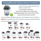Replacement Lid For Vitamix 48 Oz & 32 Oz Advance Container Leak-Proof Cover