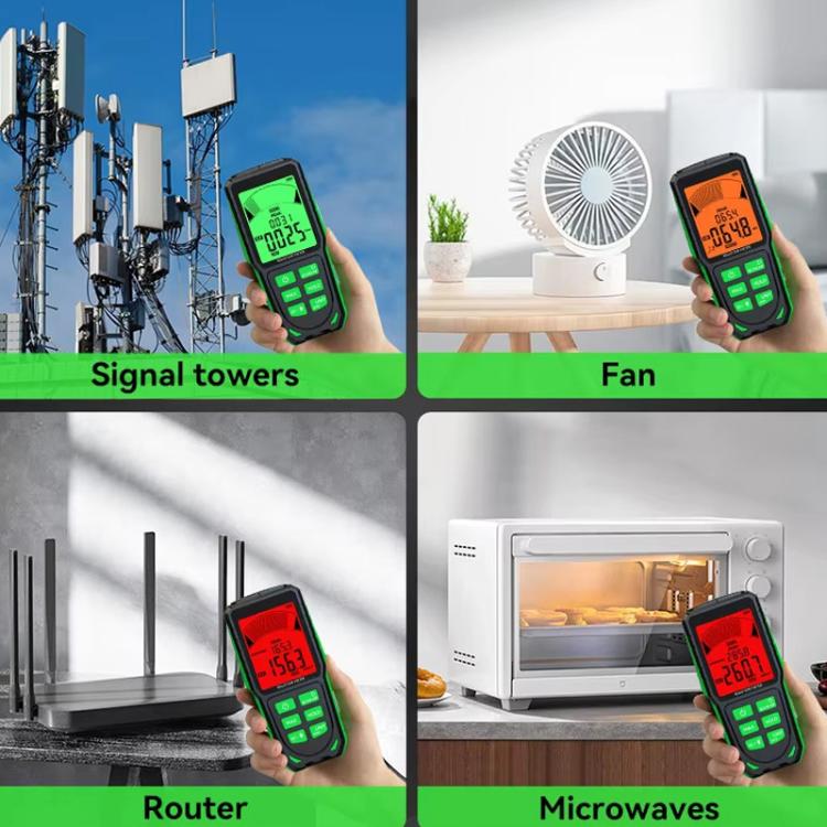 R&D INSTRUMENTS RD637 3 In 1 Digital Display Alarm Rechargeable Electromagnetic Radiation Tester, RD637