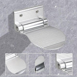 Space Aluminum Bathroom Step Stool Anti-Slip Shower Footrest for Pregnant Women & Elderly