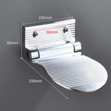 Space Aluminum Bathroom Step Stool Anti-Slip Shower Footrest for Pregnant Women & Elderly