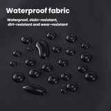 Waterproof Oil-Resistant Apron with Button Decoration Adjustable H-Back Straps