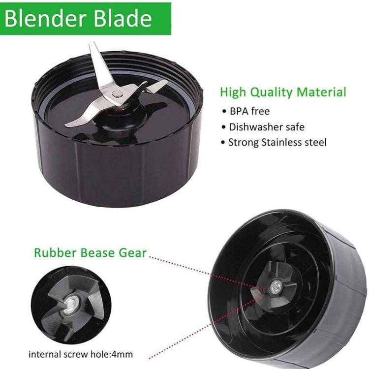 12 In 1 Replacement Parts Set for Magic Bullet 250W Personal Blender Includes 16oz Cup, Blade Base, Sealing Ring