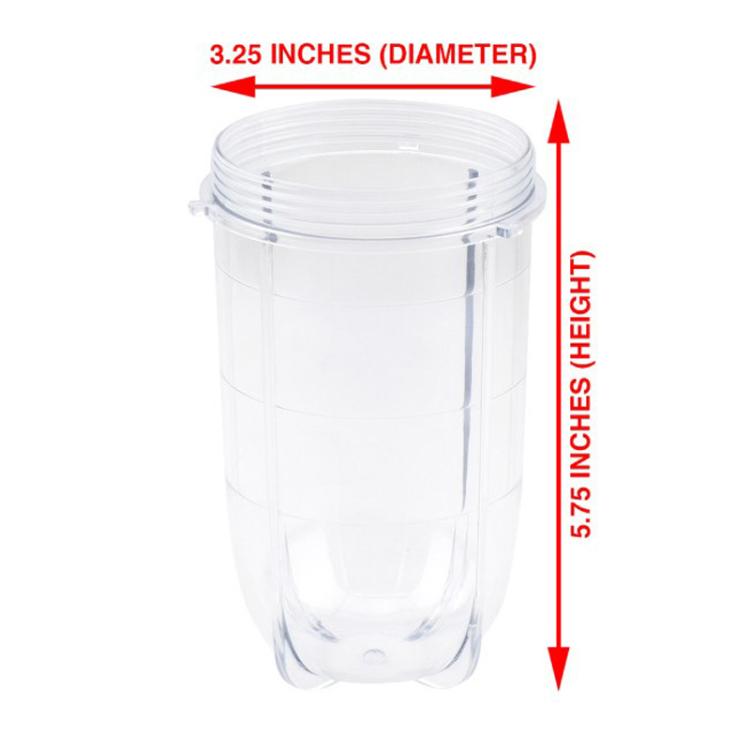 12 In 1 Replacement Parts Set for Magic Bullet 250W Personal Blender Includes 16oz Cup, Blade Base, Sealing Ring