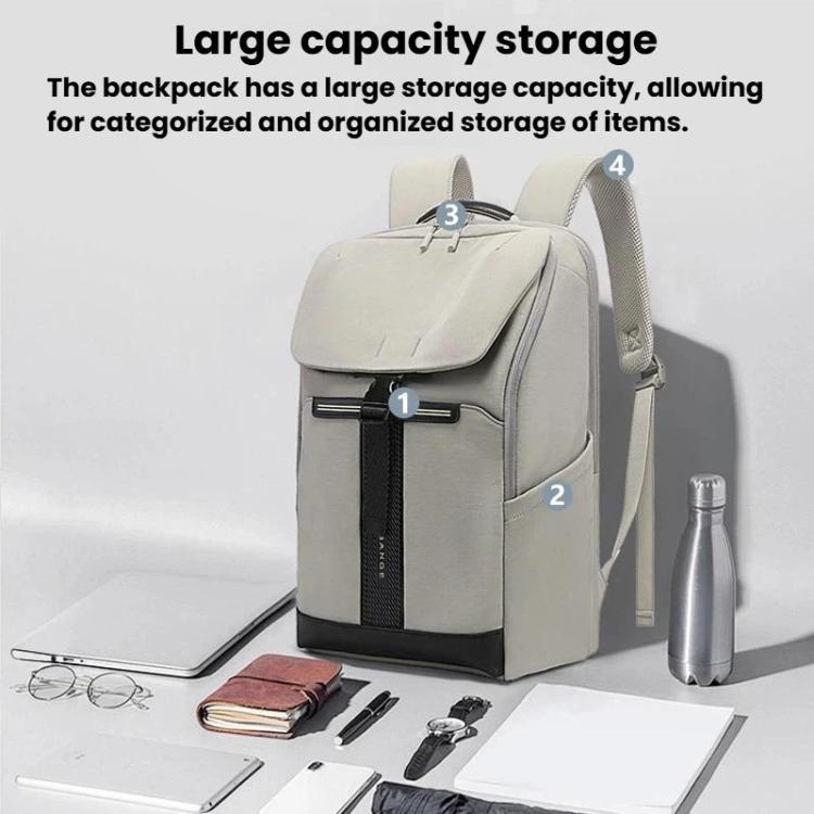 BANGE BG-8119 Large-Capacity Waterproof Shockproof Backpack Business Laptop Commuter Travel Bag