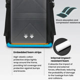 BANGE FW-225 Large-Capacity Water-Repellent Travel Backpack Outdoor Lightweight Shock-Absorbing Backpack, FW-225