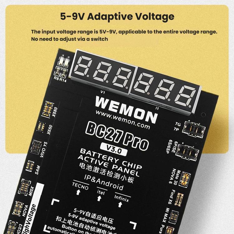 WEMON BC27 Pro V3.0 Battery Activator Board For IPhone 6 To 17 Series & Android Devices, BC27 Pro V3.0