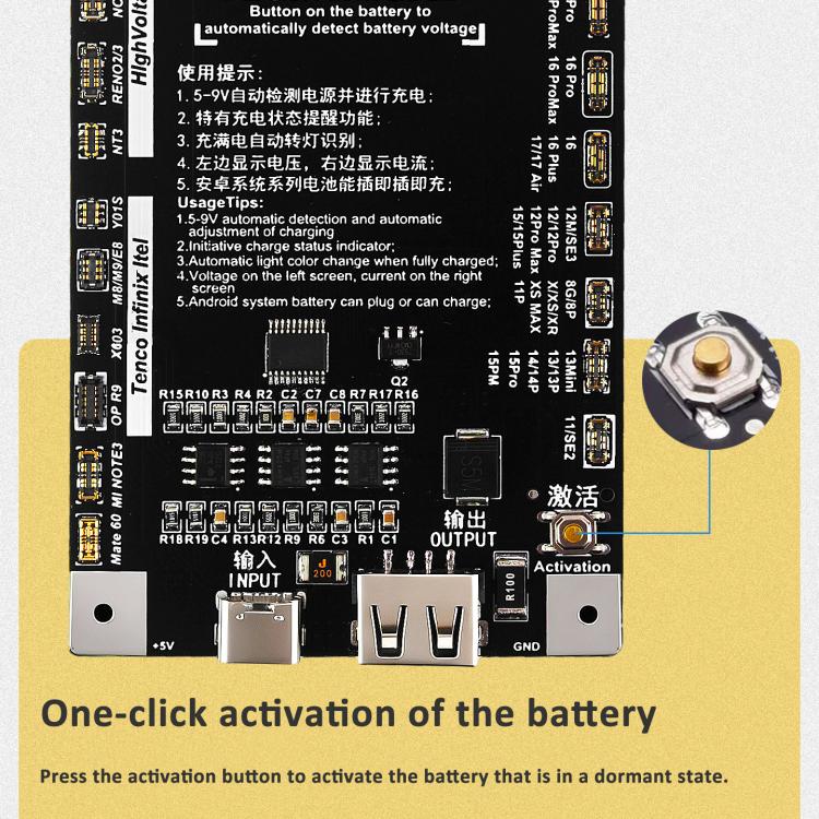 WEMON BC27 Pro V3.0 Battery Activator Board For IPhone 6 To 17 Series & Android Devices, BC27 Pro V3.0