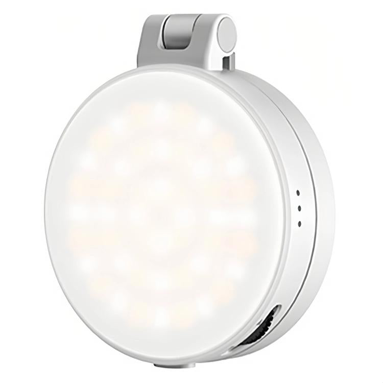 VRIG Magnetic Extendable Phone Fill Light With Mirror Foldable 2-In-1 Selfie Light Converts To Stand, 3 Color Temperatures White