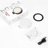 VRIG Magnetic Extendable Phone Fill Light With Mirror Foldable 2-In-1 Selfie Light Converts To Stand, 3 Color Temperatures