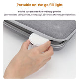 VRIG Magnetic Extendable Phone Fill Light With Mirror Foldable 2-In-1 Selfie Light Converts To Stand, 3 Color Temperatures