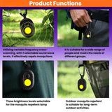 SB-1330B Multi-Functional Ultrasonic Portable Mosquito Repellent Clip Outdoor Silent Eco-Friendly Repeller