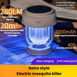 SB-6525 Outdoor Waterproof Lighting Portable Mosquito Killer Lamp Hanging Solar Mosquito Repellent