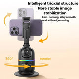 Human Tracking Anti-Shake Gimbal With Status Light Face Recognition Live Streaming Camera Stabilizer, P03