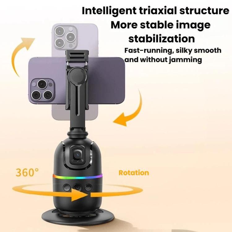Human Tracking Anti-Shake Gimbal With Status Light Face Recognition Live Streaming Camera Stabilizer, P03