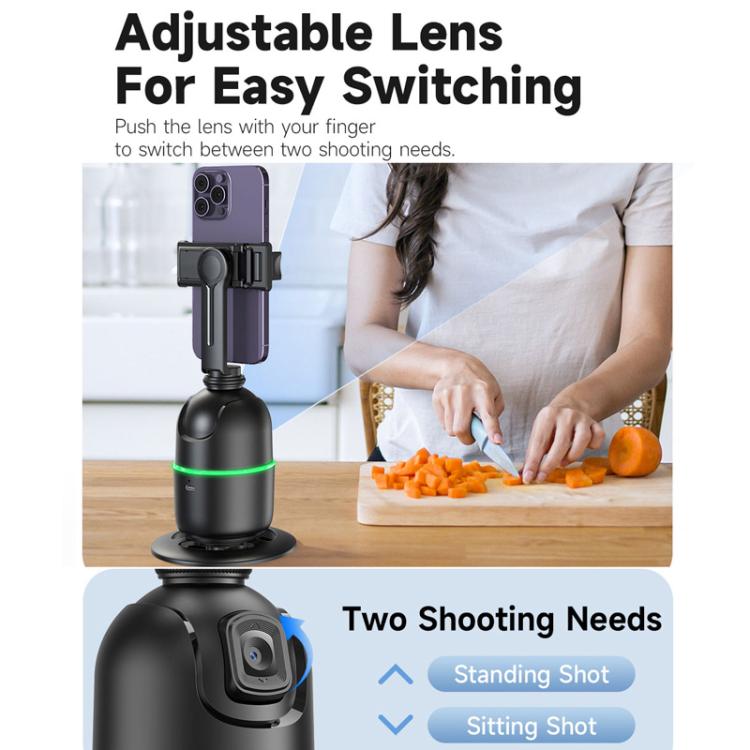 Human Tracking Anti-Shake Gimbal With Status Light Face Recognition Live Streaming Camera Stabilizer, P03