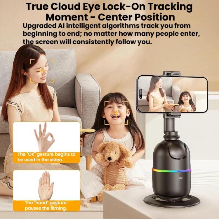 Human Tracking Anti-Shake Gimbal With Status Light Face Recognition Live Streaming Camera Stabilizer, P03