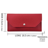 Long Leather Large-Capacity Wallet Women Versatile Clutch Bag