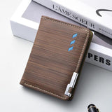 K3325 Men Short Compact Wallet Multi-Card Slot Bifold Card Holder