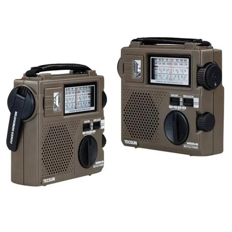 TECSUN GR-88P Portable Hand Crank Emergency Radio With FM/MW/SW