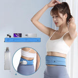 Running Waist Pack Marathon Hydration Belt with 3 Zipper Pockets for Phone up to 7.2 inch, S, M, L, XL