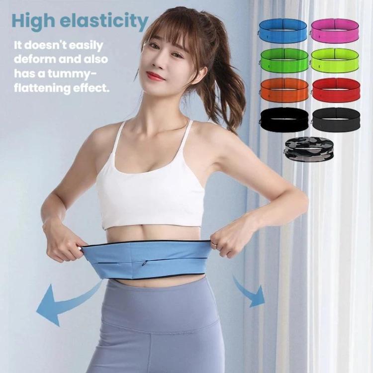 Running Waist Pack Marathon Hydration Belt with 3 Zipper Pockets for Phone up to 7.2 inch, S, M, L, XL
