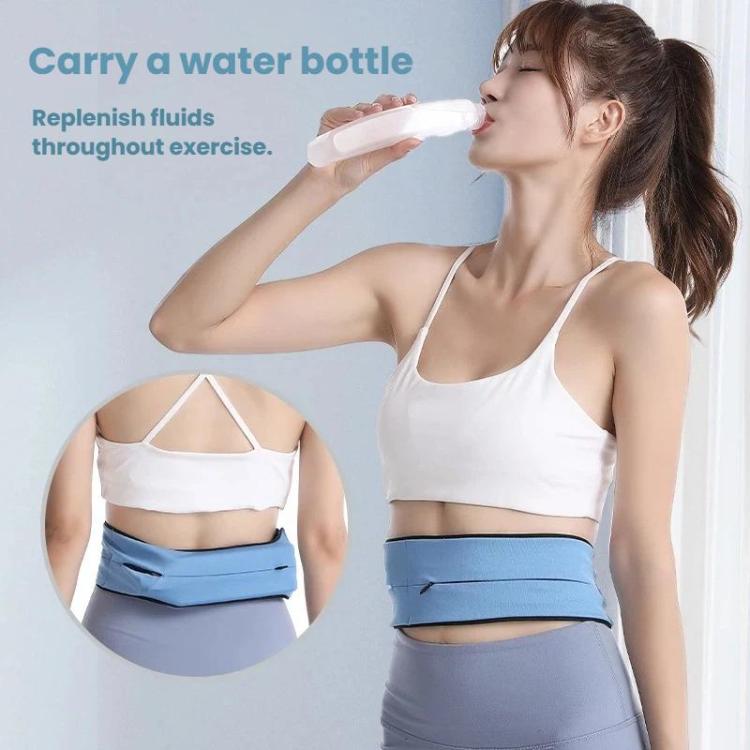 Running Waist Pack Marathon Hydration Belt with 3 Zipper Pockets for Phone up to 7.2 inch, S, M, L, XL