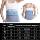 Running Waist Pack Marathon Hydration Belt with 3 Zipper Pockets for Phone up to 7.2 inch, S, M, L, XL