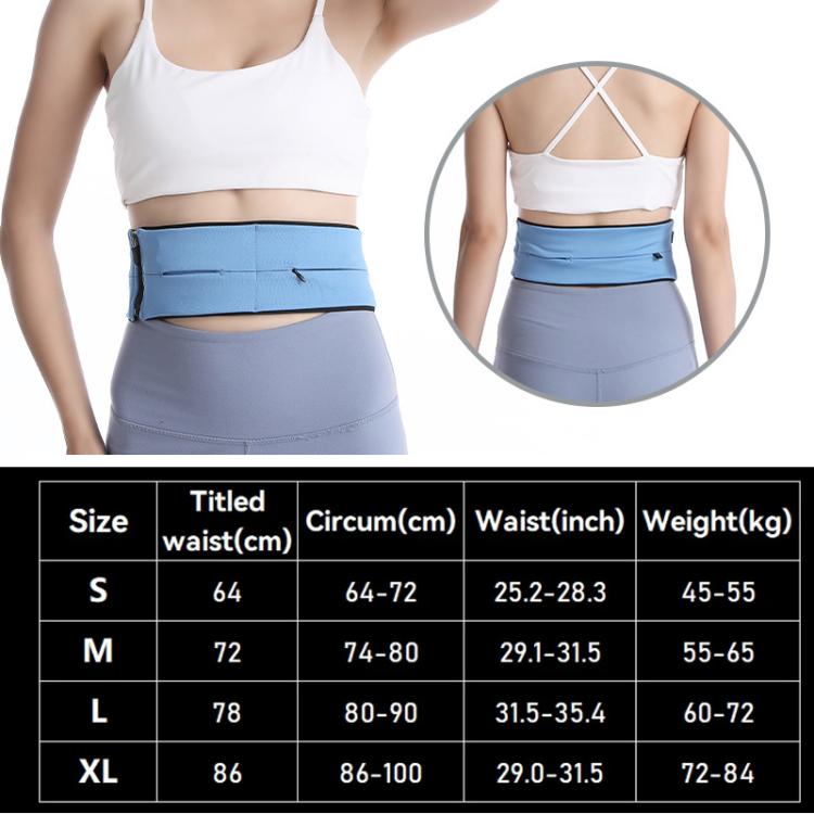Running Waist Pack Marathon Hydration Belt with 3 Zipper Pockets for Phone up to 7.2 inch, S, M, L, XL