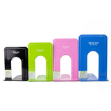 2pcs /Pack T-Shaped Metal Bookends Pen-Style Book Stands & Book Organizers for Shelves and Desk, Small Black, Small White, Small Blue, Medium Black, Medium White, Medium Blue, Large Black, Large White, Large Blue