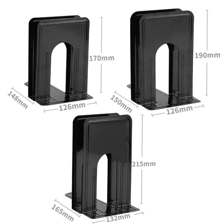 2pcs /Pack T-Shaped Metal Bookends Pen-Style Book Stands & Book Organizers for Shelves and Desk, Small Black, Small White, Small Blue, Medium Black, Medium White, Medium Blue, Large Black, Large White, Large Blue