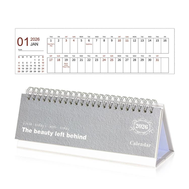 2026 Mini Desk Calendar January - December English Monthly Planner Small Aesthetic Office Calendar